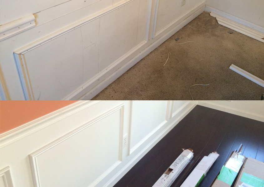 Hardwood Floor Repair Before - After Hardwood Floor Repair Atlanta